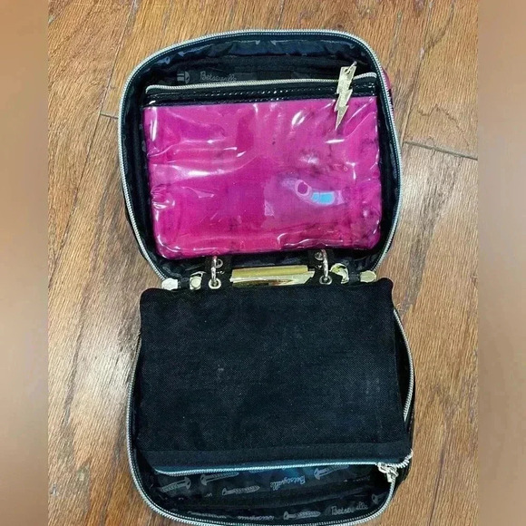 Betseyville Betsey Johnson Clear Plastic PVC Y2K Cartwheel Bag Planner Binder - Picture 6 of 10